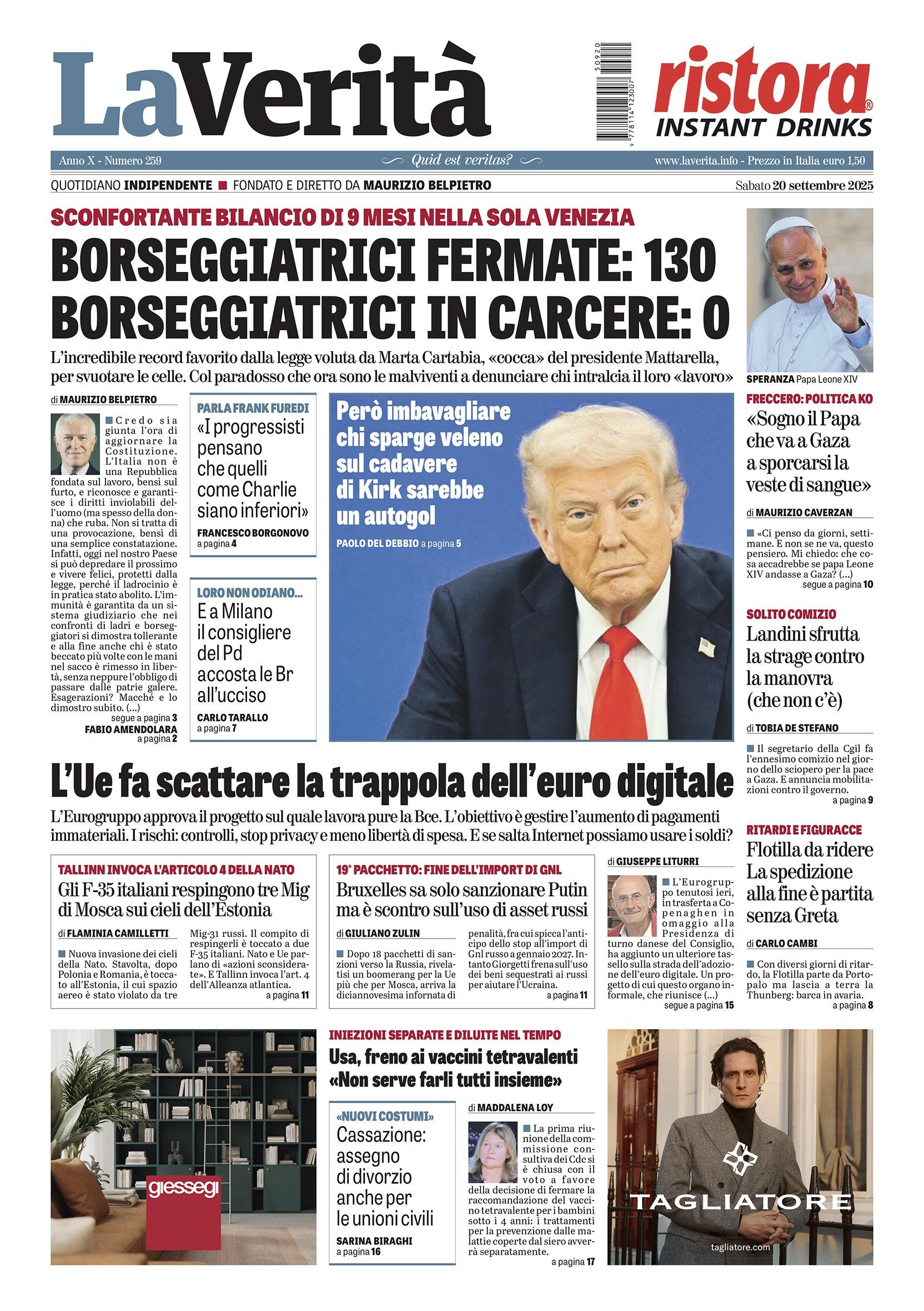 Oggi in edicola