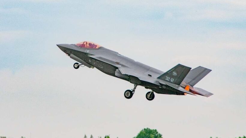 Decollo di un F-35 Lightning II del 32°Stormo dalla base di Amari in Estonia (Aeronautica Militare)