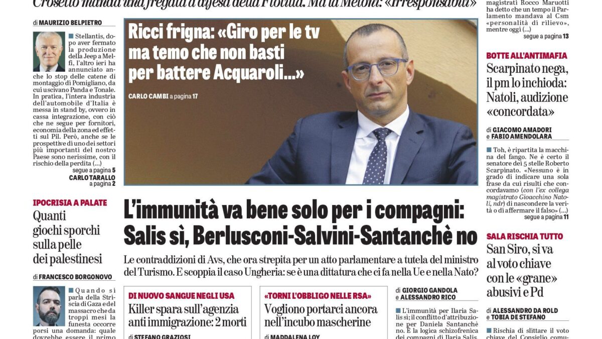 Oggi in edicola