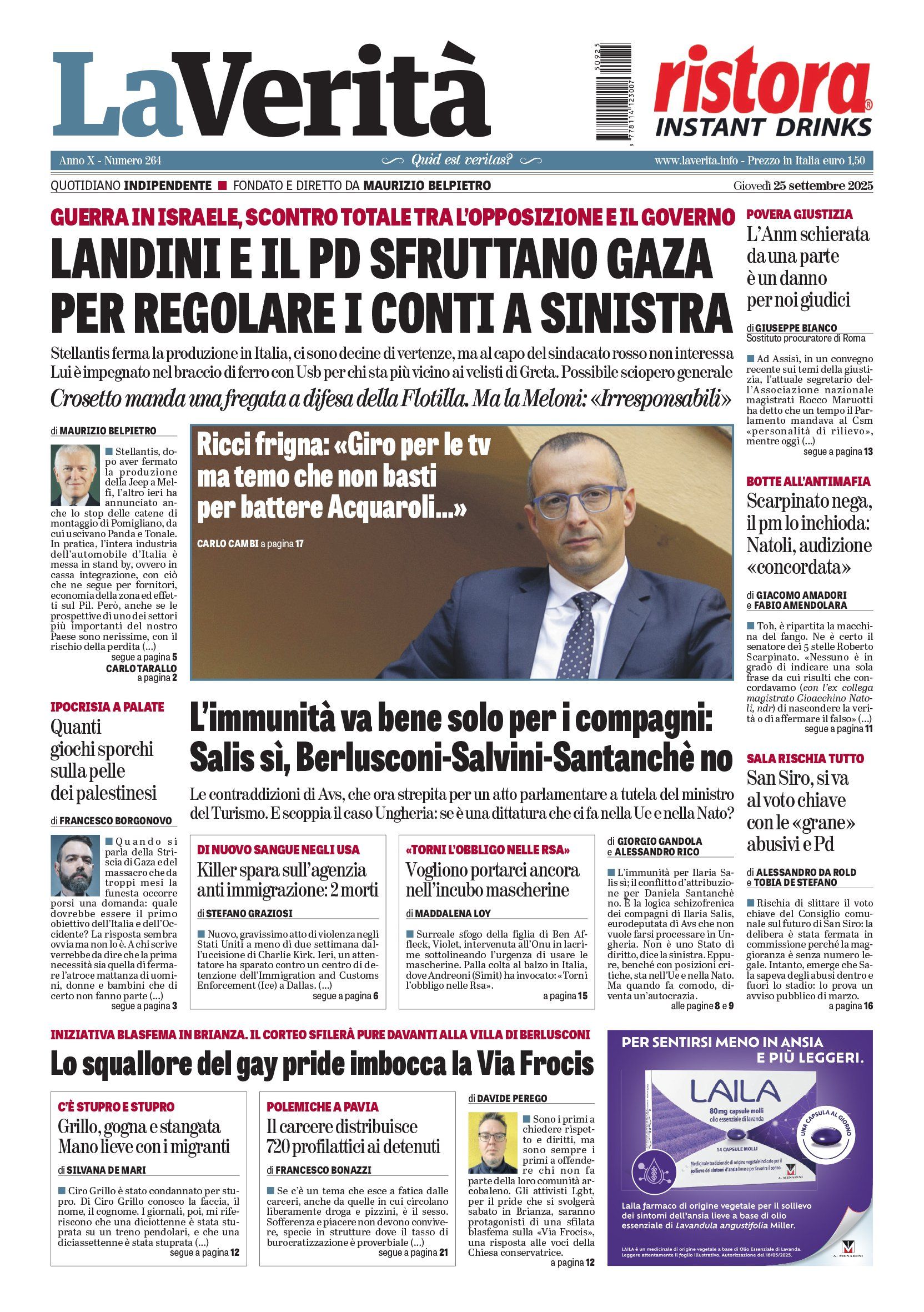 Oggi in edicola