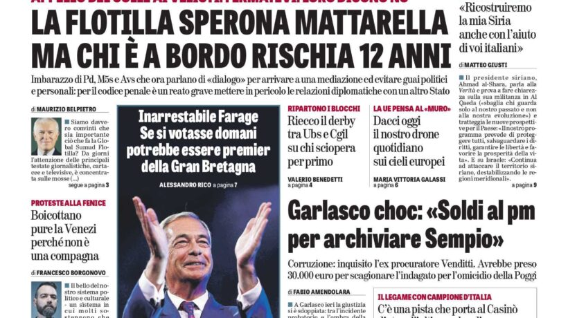 Oggi in edicola