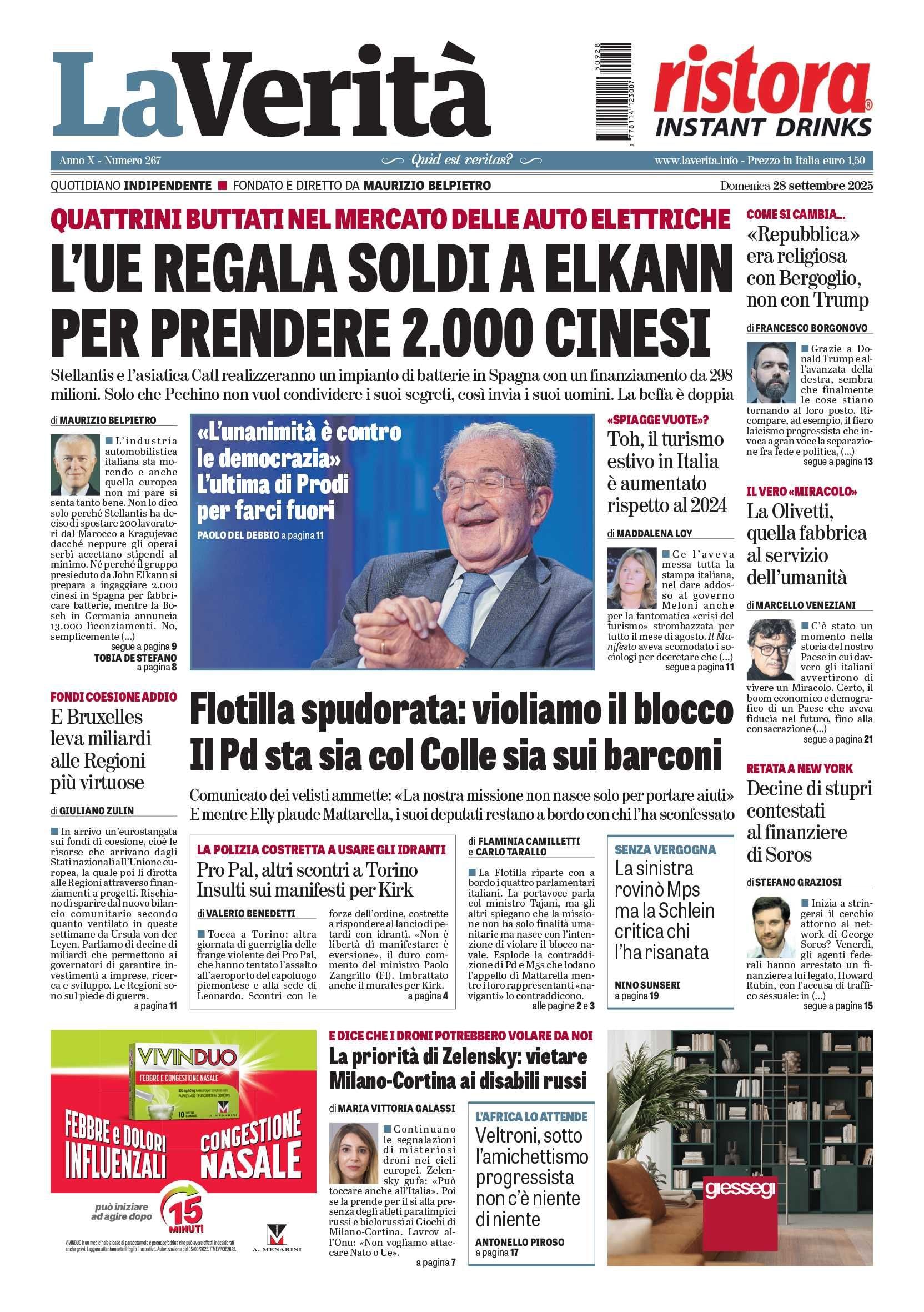 Oggi in edicola