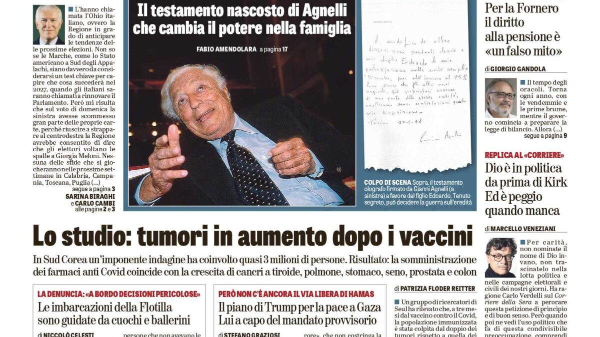 Oggi in edicola