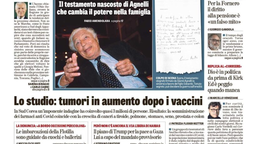 Oggi in edicola