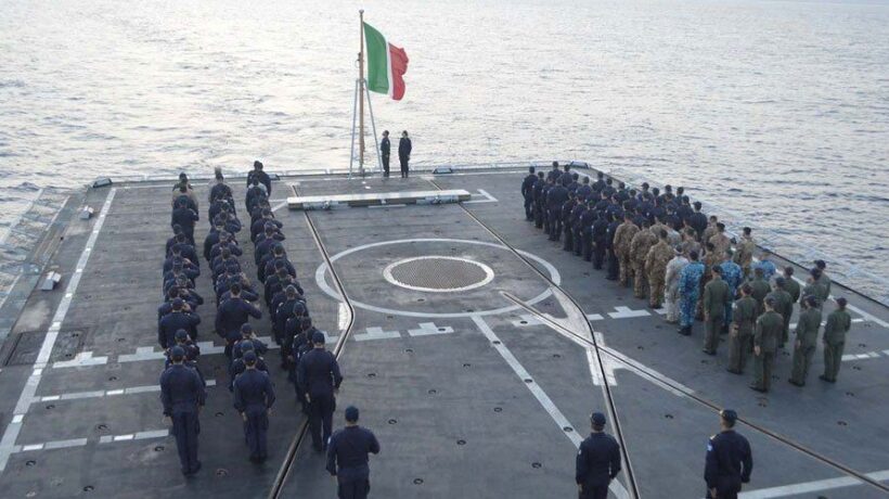 La «Alpino» al rientro dell'Operazione di EUNAVFOR «Atalanta» in Somalia (Marina Militare)