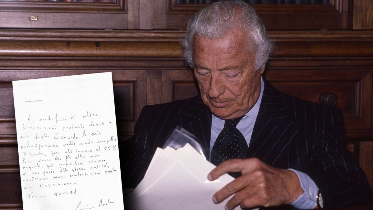 La carta segreta di Gianni Agnelli può cambiare la storia dell’eredità