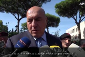Crosetto: «La fine della guerra a Gaza nelle mani di Netanyahu. Unifil? Proporrò la nostra missione»
