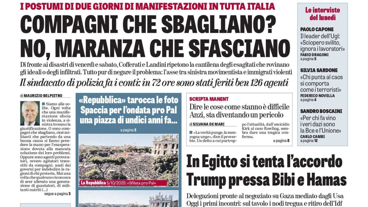 Oggi in edicola