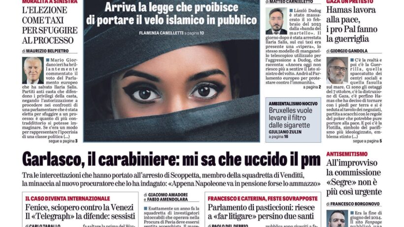 Oggi in edicola