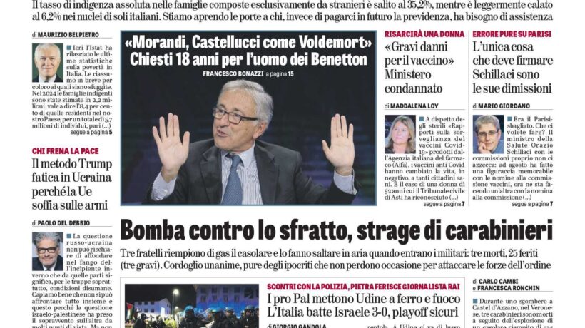 Oggi in edicola
