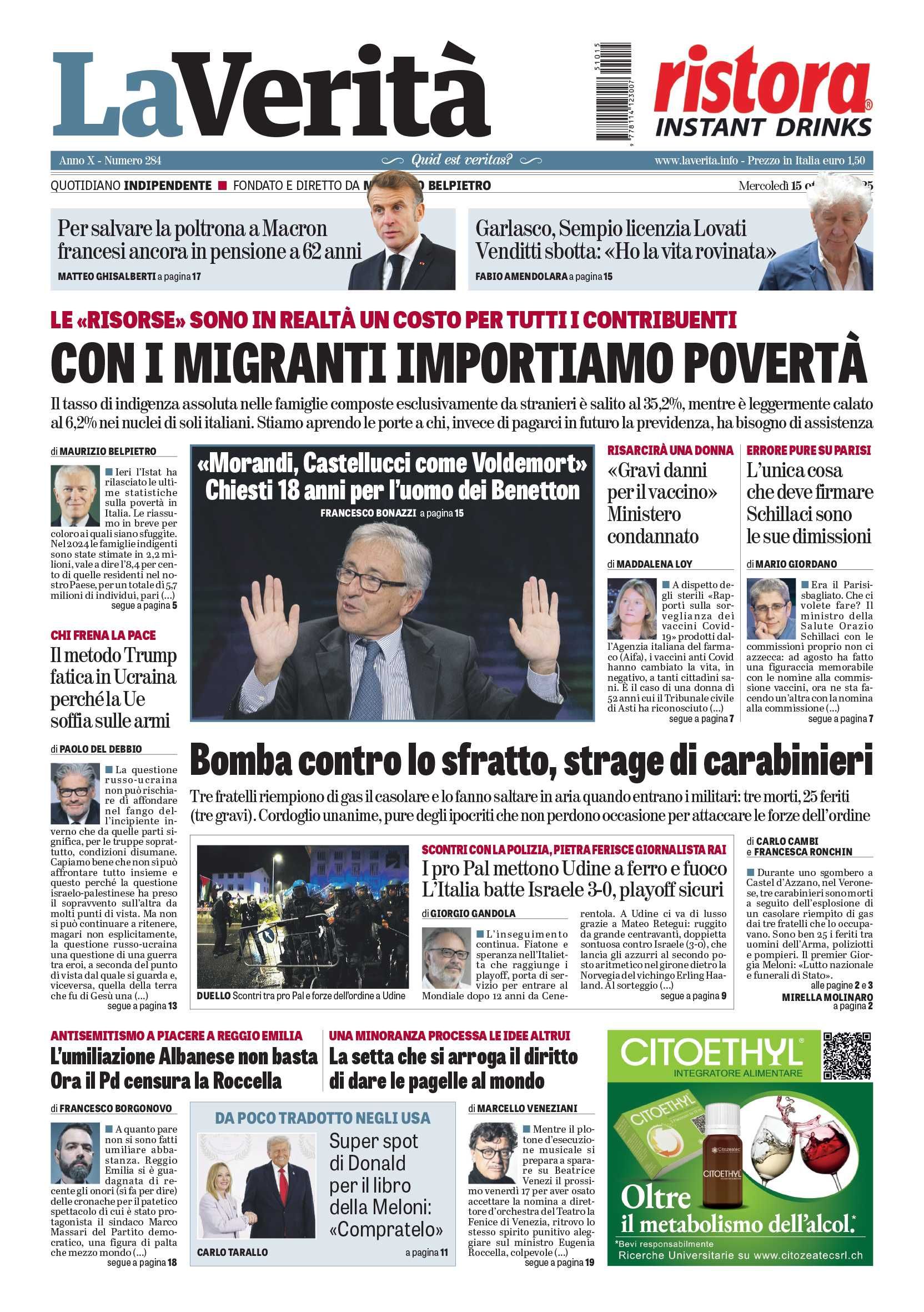 Oggi in edicola