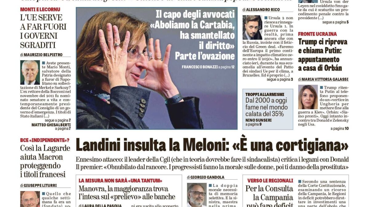 Oggi in edicola