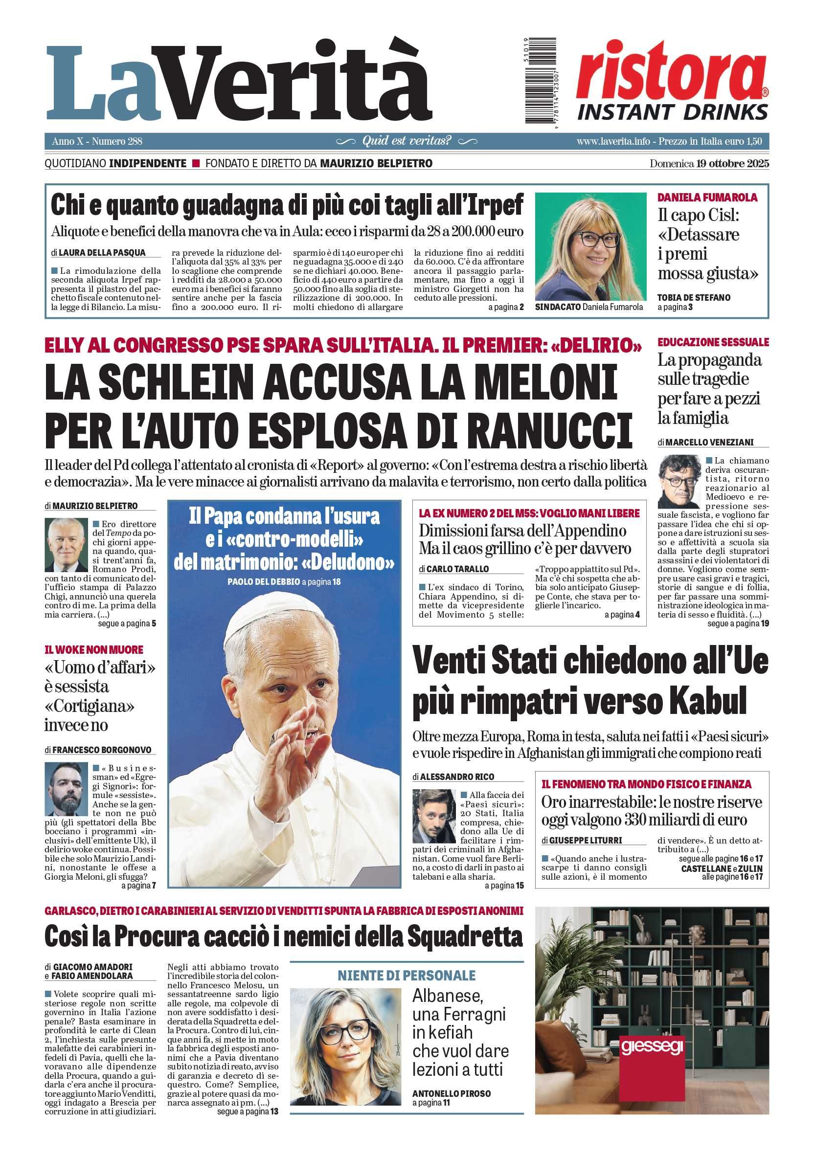 Oggi in edicola