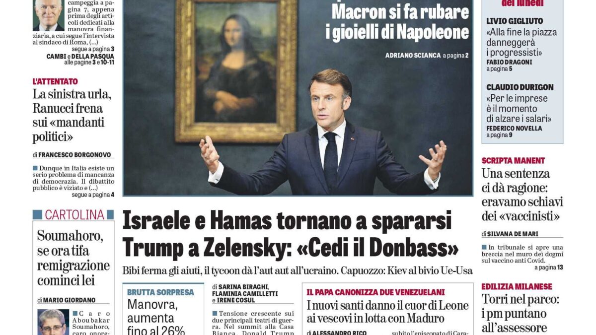 Oggi in edicola