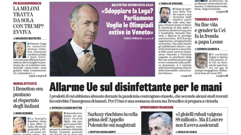 Oggi in edicola