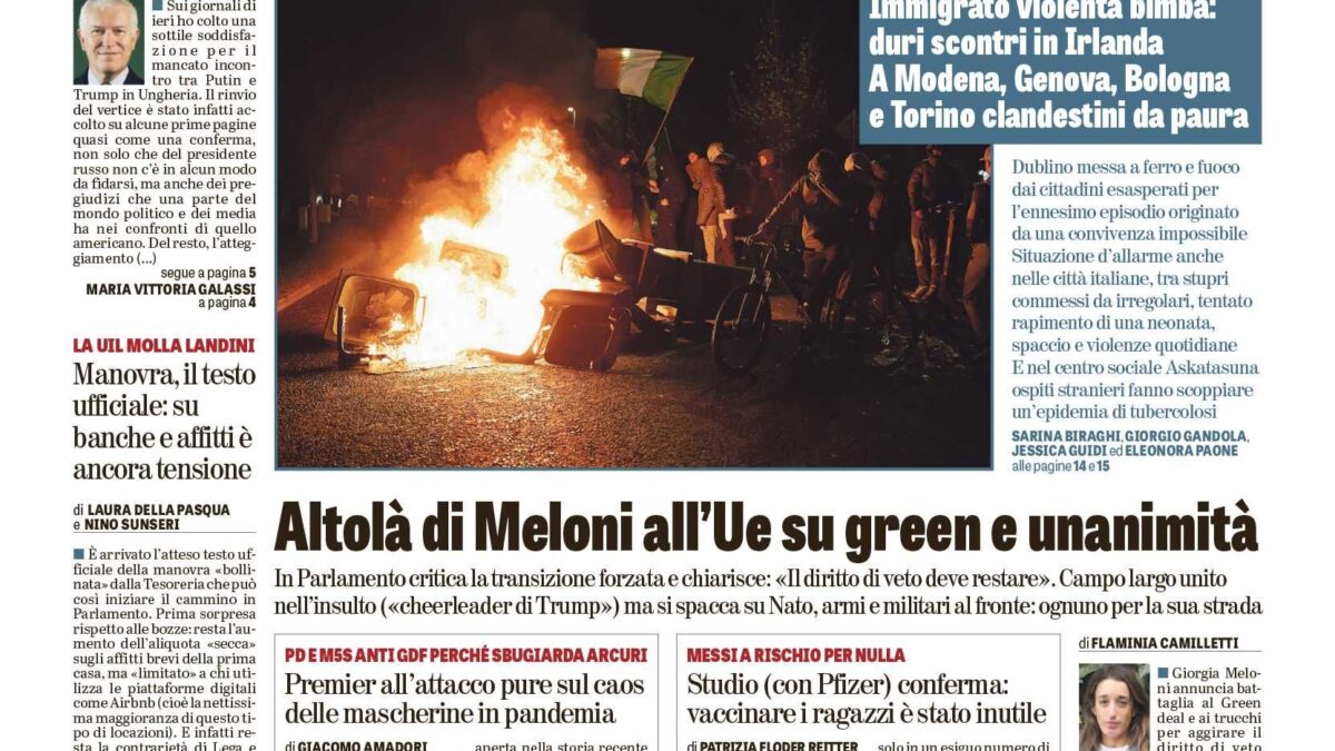 Oggi in edicola
