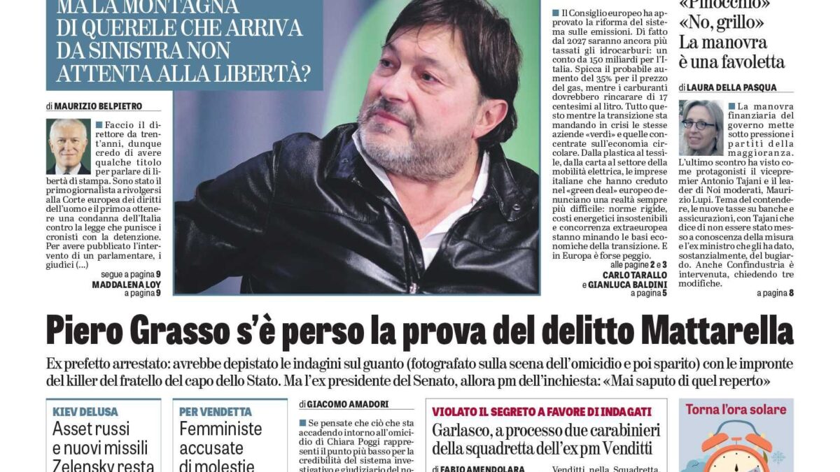 Oggi in edicola