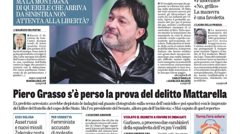 Oggi in edicola
