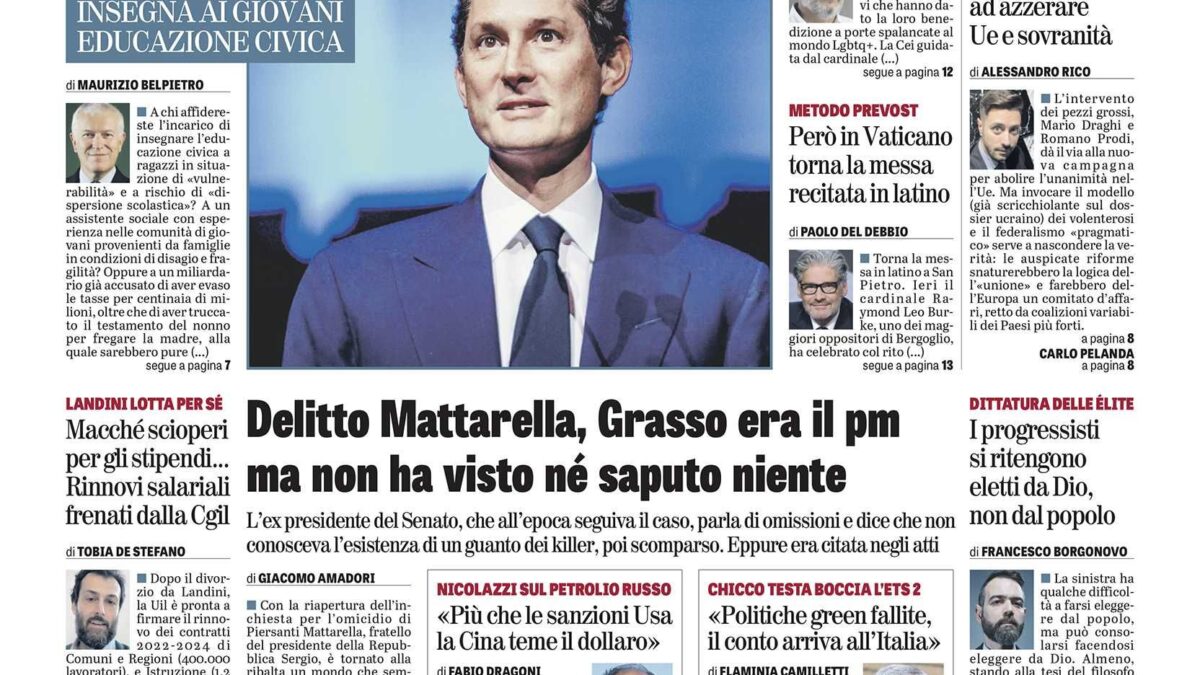 Oggi in edicola