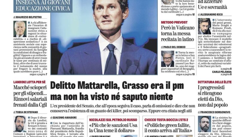 Oggi in edicola