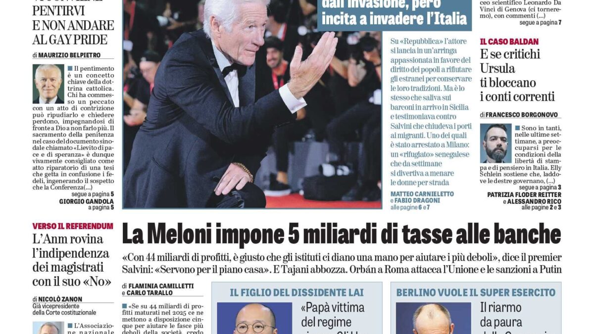 Oggi in edicola