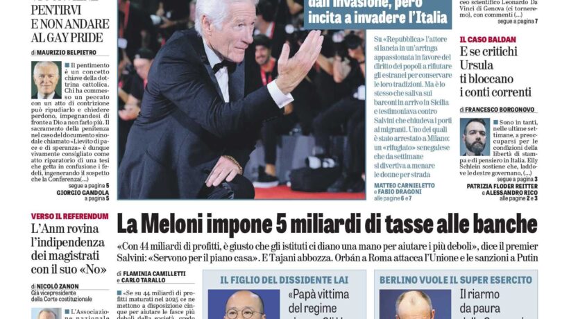 Oggi in edicola