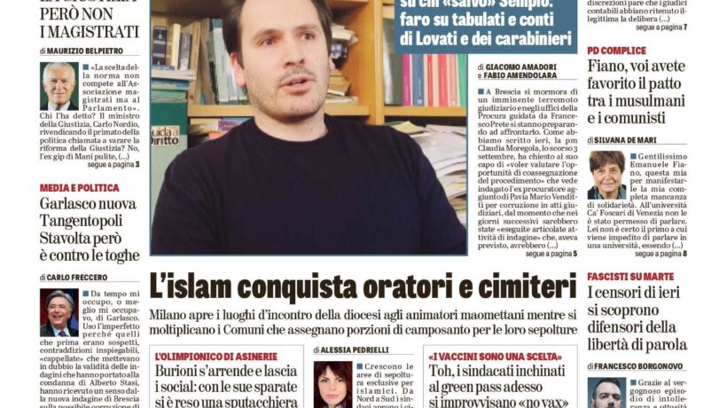 Oggi in edicola