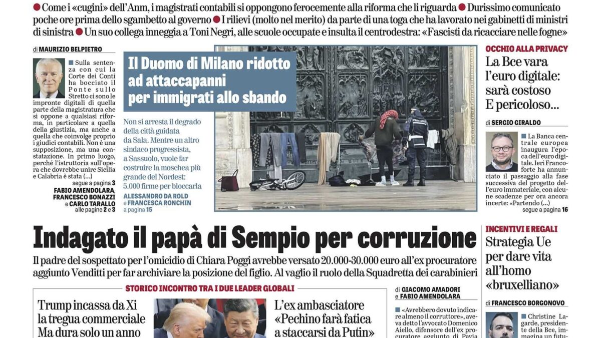 Oggi in edicola