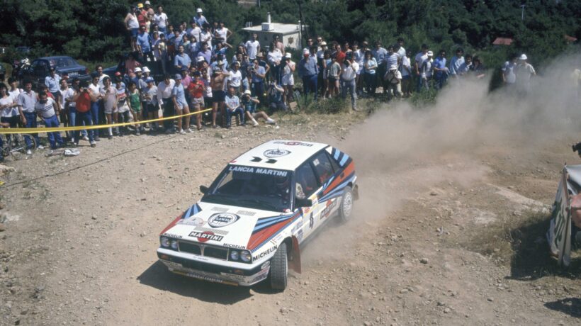 La Delta HF Integrale di Miki Biasion nel 1988 (Getty Images)