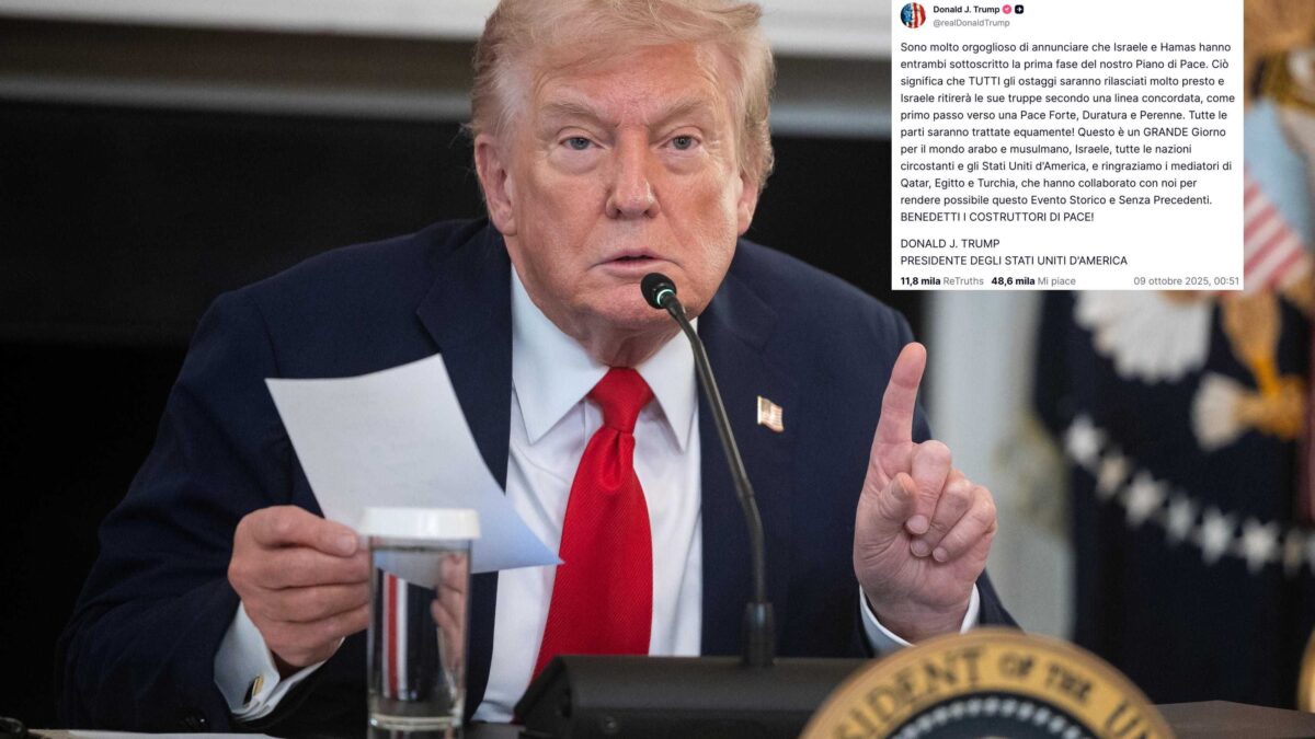 Trump annuncia la tregua a Gaza: «Ostaggi presto liberi». Israele si ritira