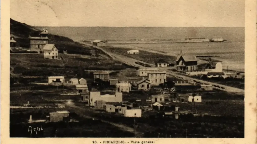 Le prime abitazioni di Piriapolis fotografate alla fine dell'Ottocento