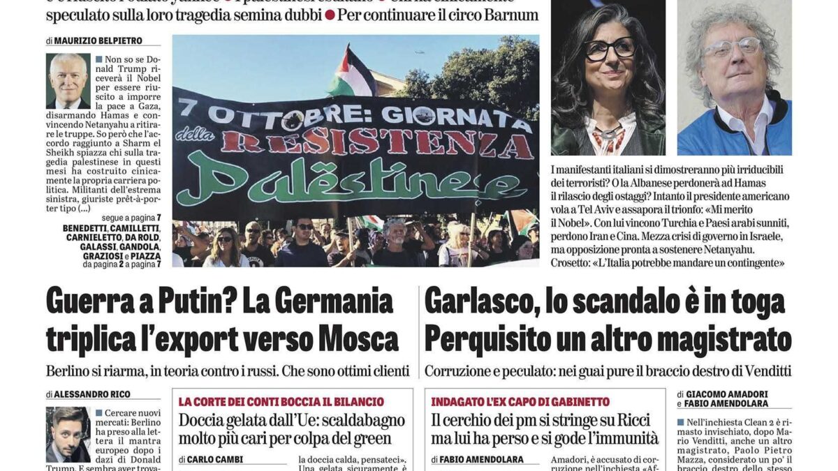Oggi in edicola