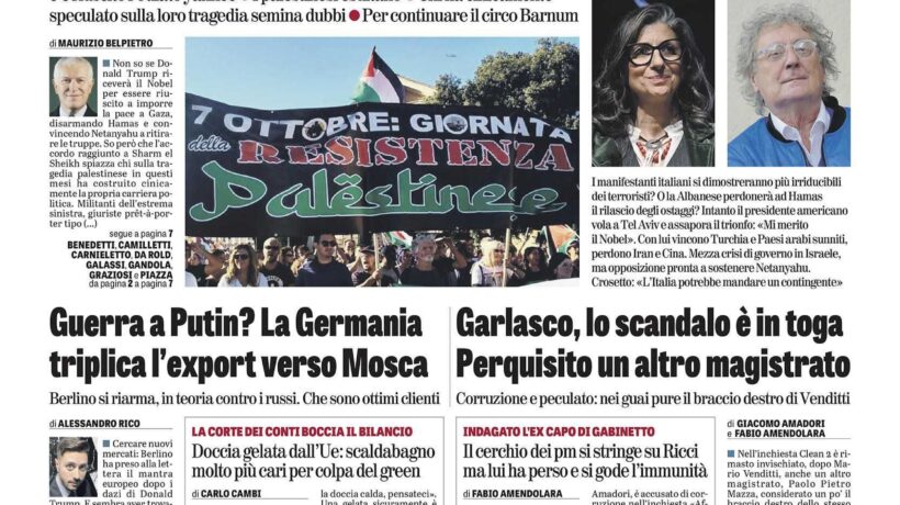 Oggi in edicola