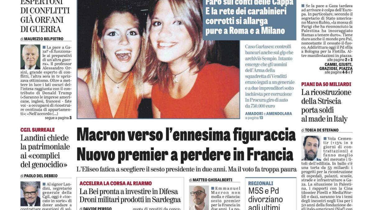 Oggi in edicola