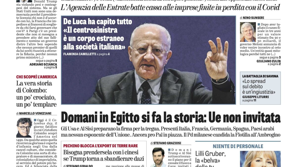 Oggi in edicola