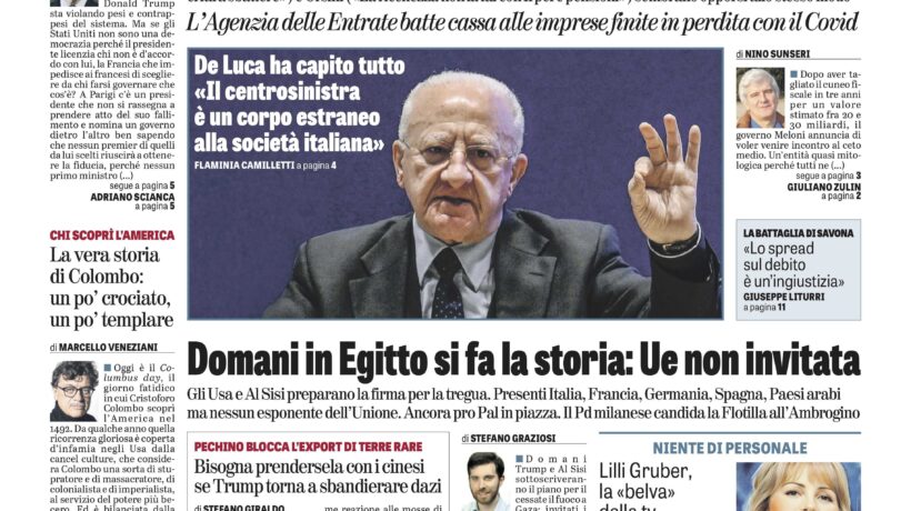 Oggi in edicola