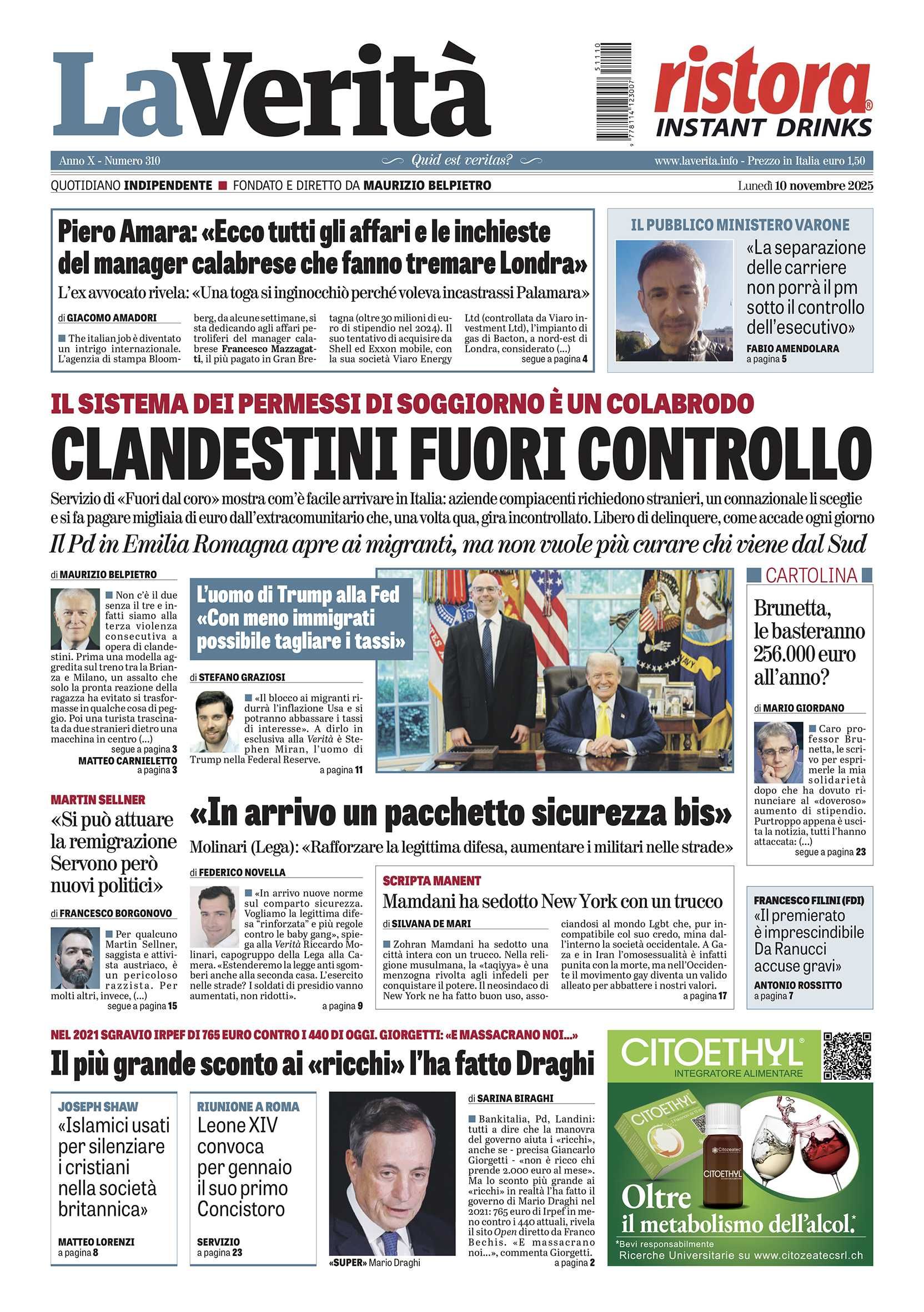 Oggi in edicola