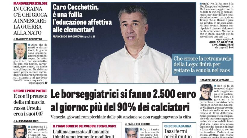 Oggi in edicola