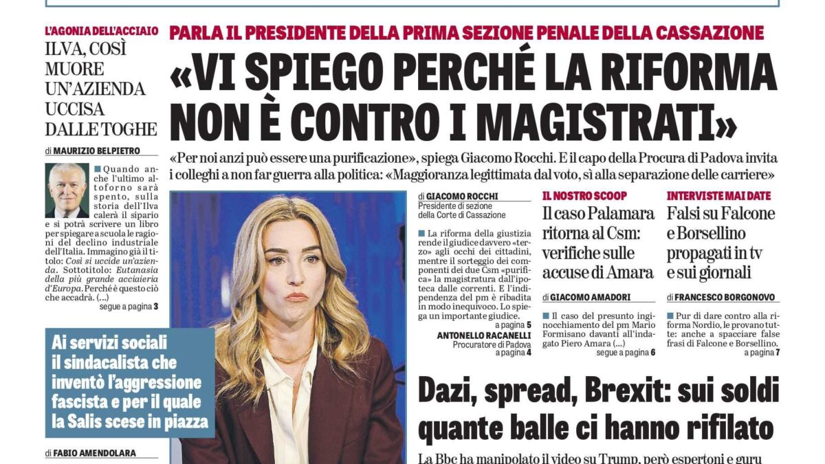 Oggi in edicola
