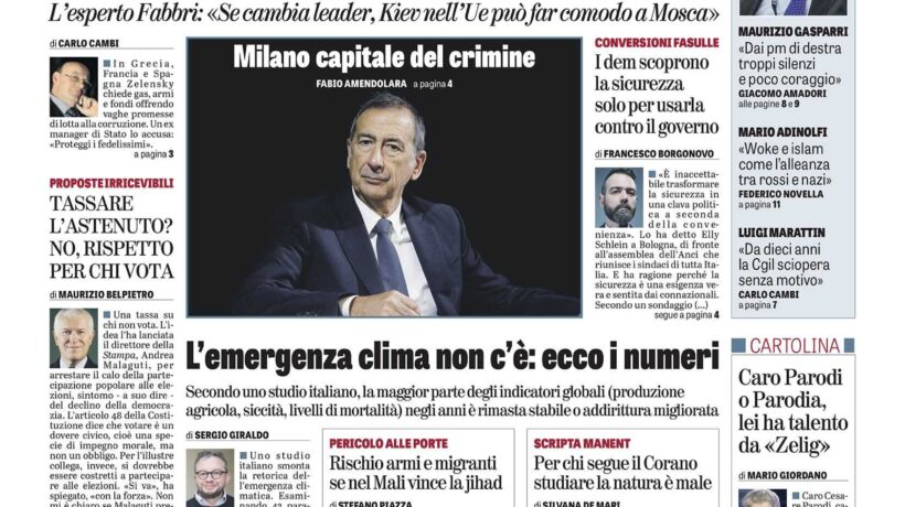 Oggi in edicola