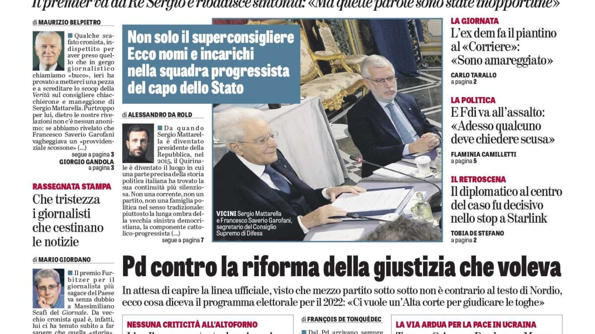 Oggi in edicola