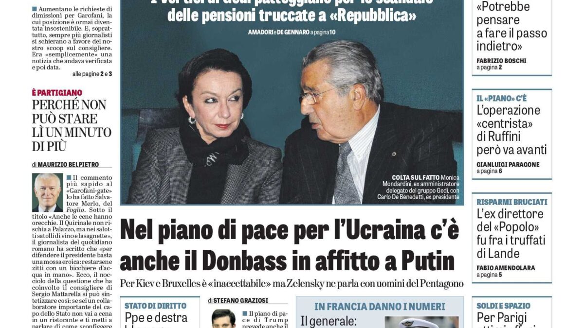 Oggi in edicola