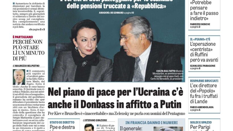 Oggi in edicola