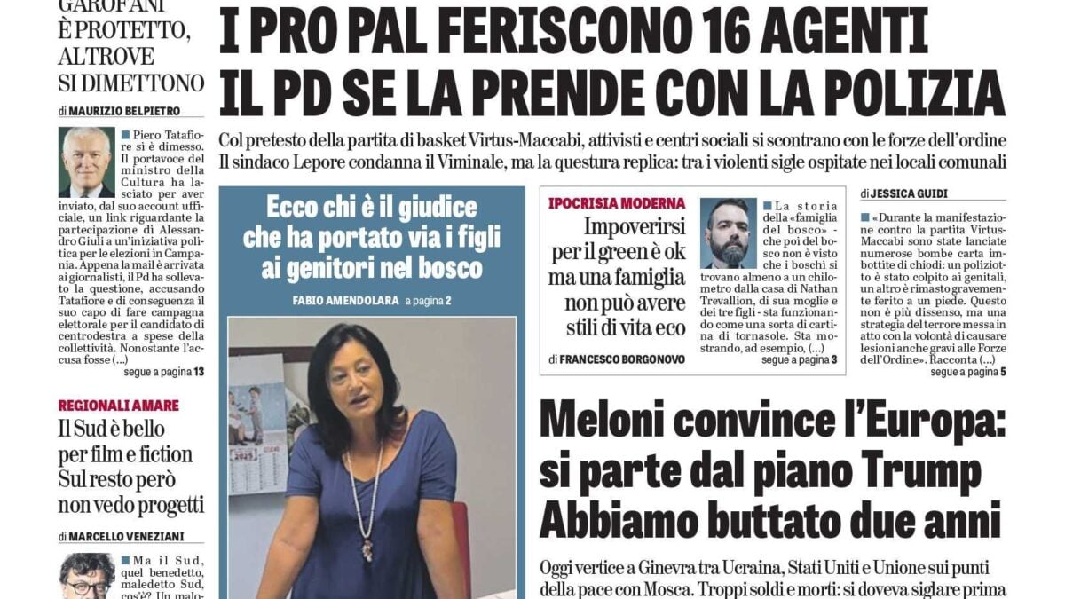 Oggi in edicola