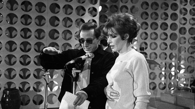 Con Mike Bongiorno al Festival di Sanremo 1967 (Ansa)