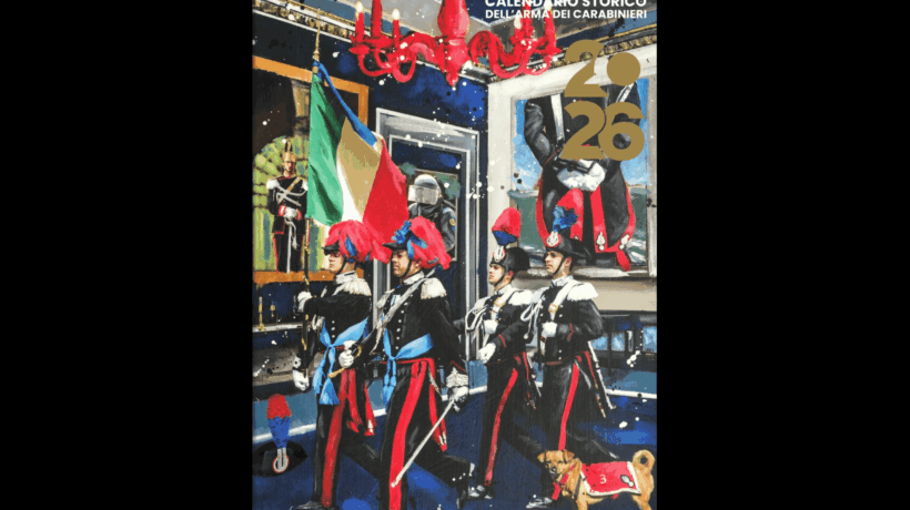 La copertina del Calendario Storico 2026 (Arma dei Carabinieri)