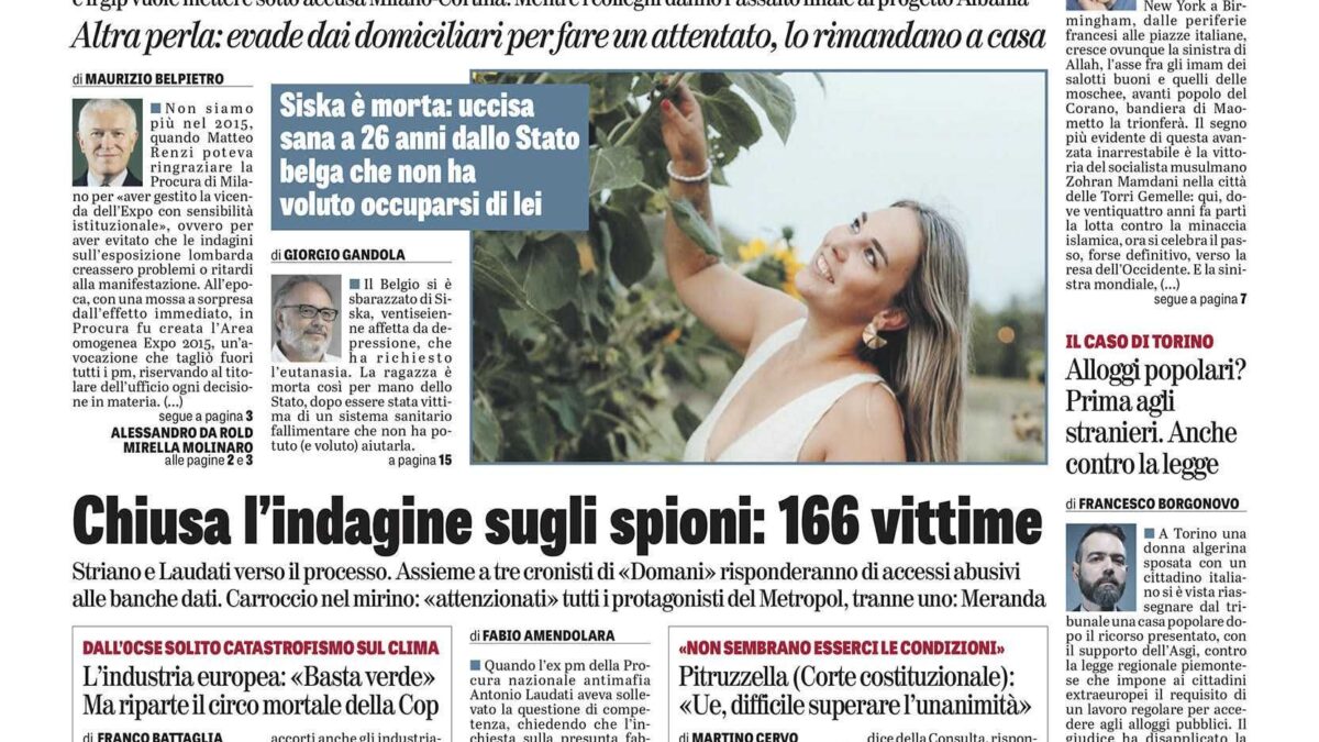 Oggi in edicola