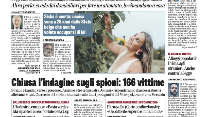 Oggi in edicola
