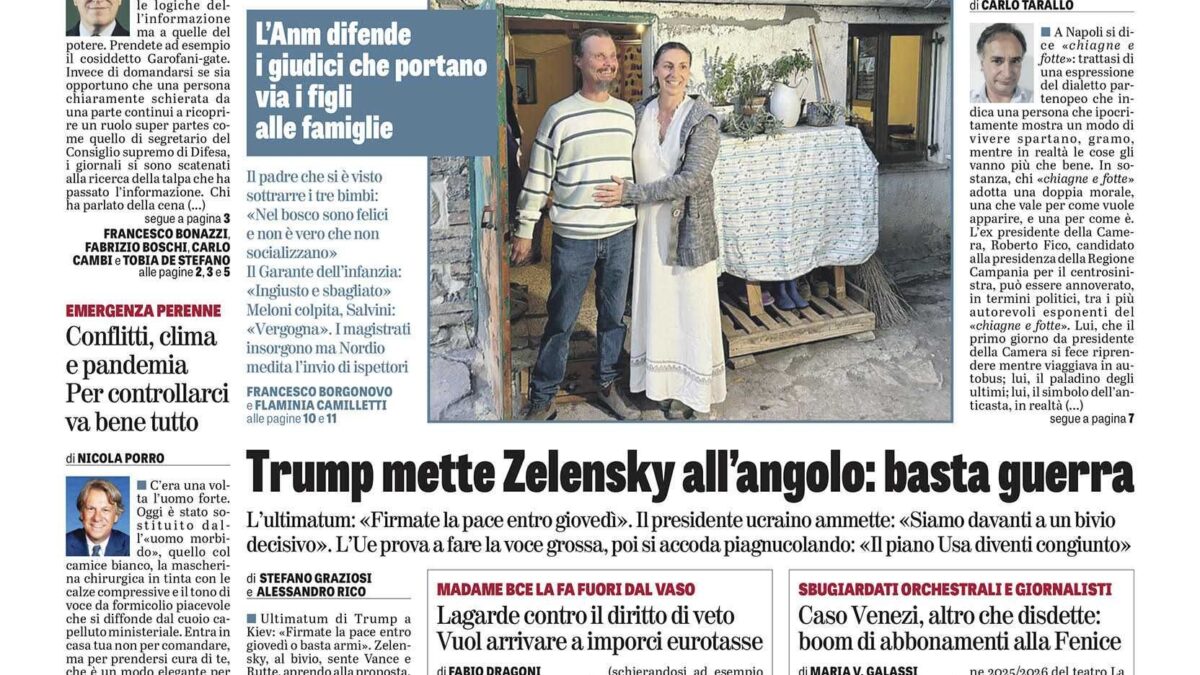 Oggi in edicola