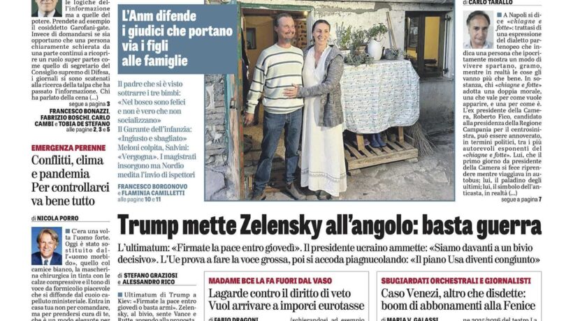 Oggi in edicola